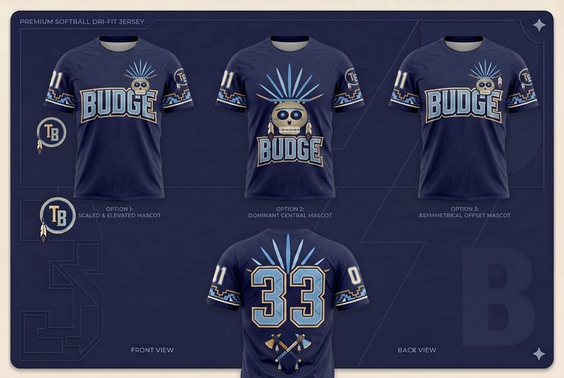 Navy premium dri-fit jersey options
