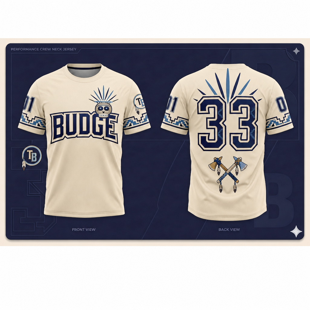 Team Budge postgame jersey concept